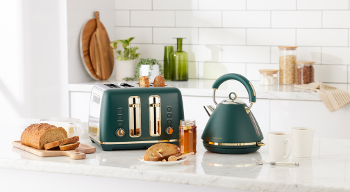 AscendSoftGold_Toaster+Kettle - Insitu - BistroGree n