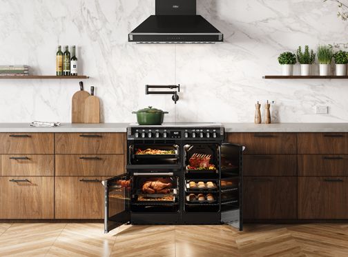 90cm induction black block