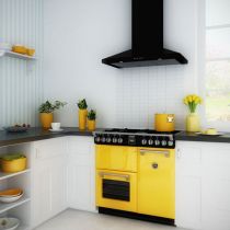 Light yellow Colour Boutique range cooker in a kitchen
